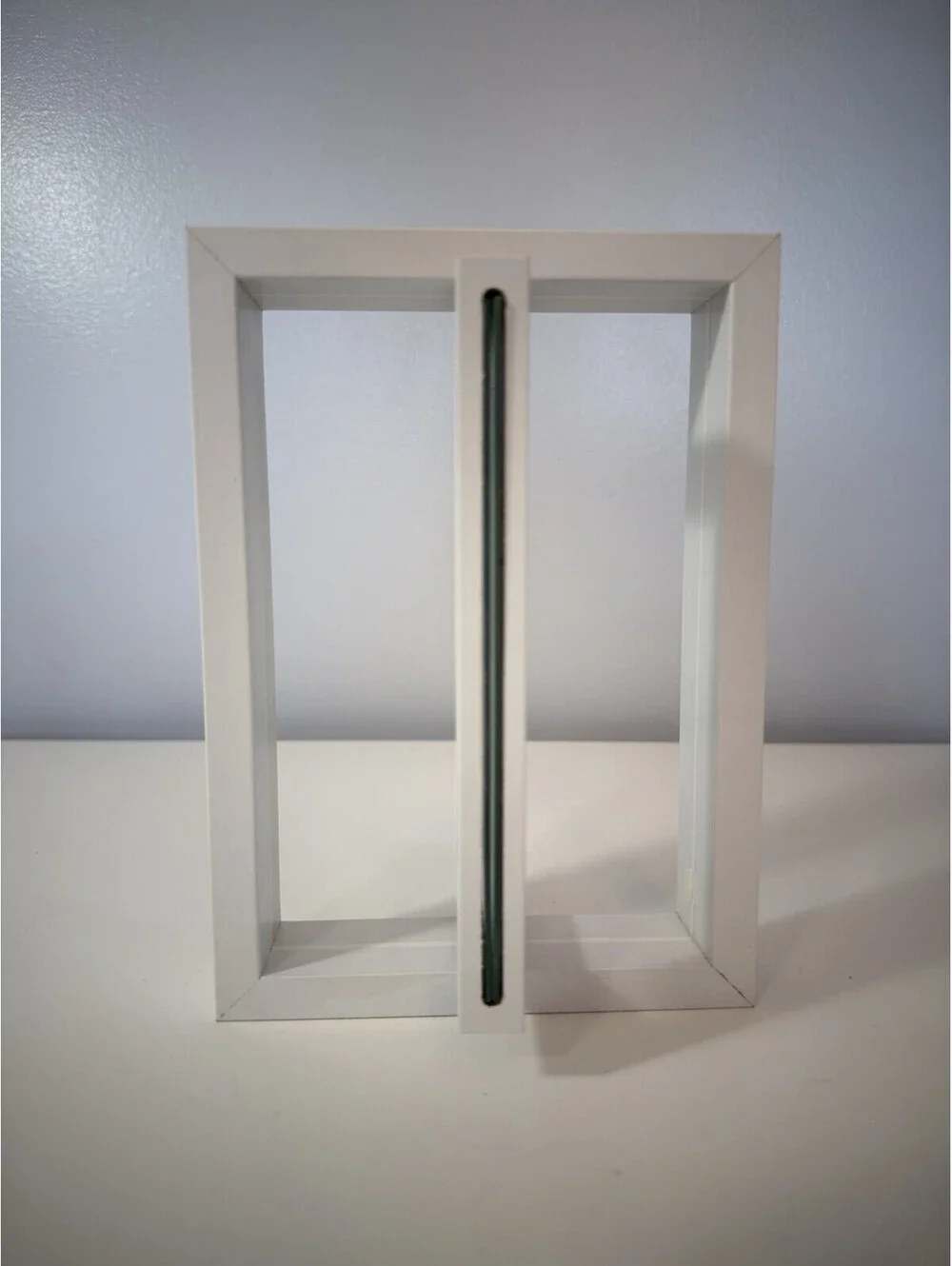 Picture Frames White 4x6 Rotating Floating Double Sided Vertical Horizontal 2pk